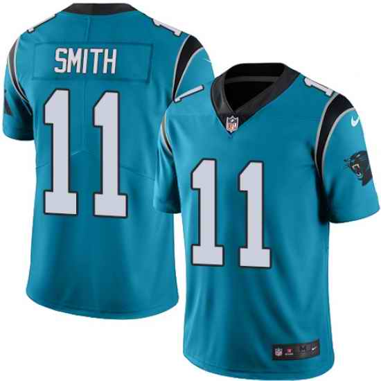 Nike Panthers #11 Torrey Smith Blue Alternate Mens Stitched NFL Vapor Untouchable Limited Jersey